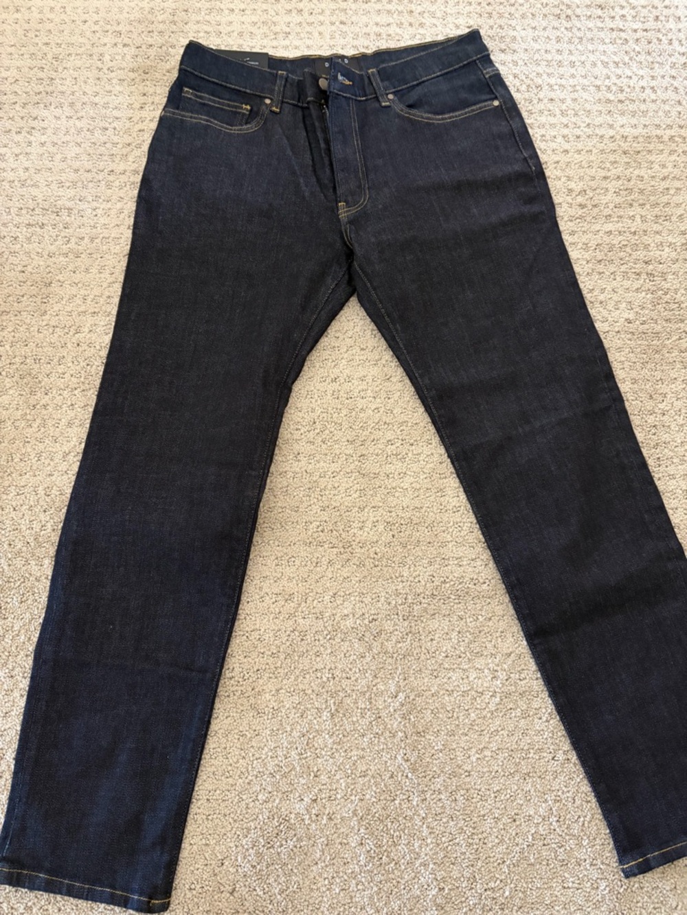 DSTLD Slim Straight Jeans in Dark Indigo- Men’s 33x30
